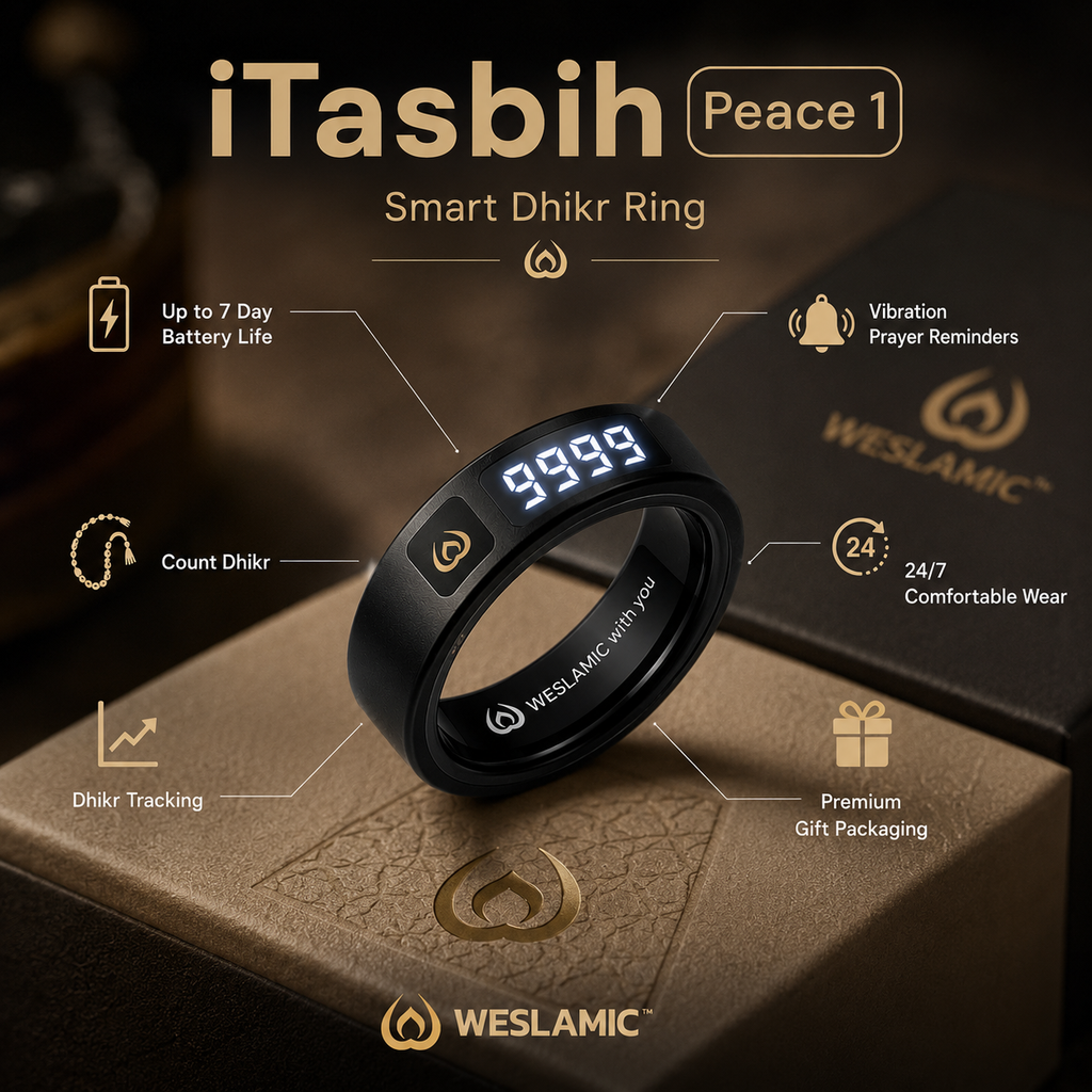Anillo Zikr WESLAMIC notificaciones inteligentes