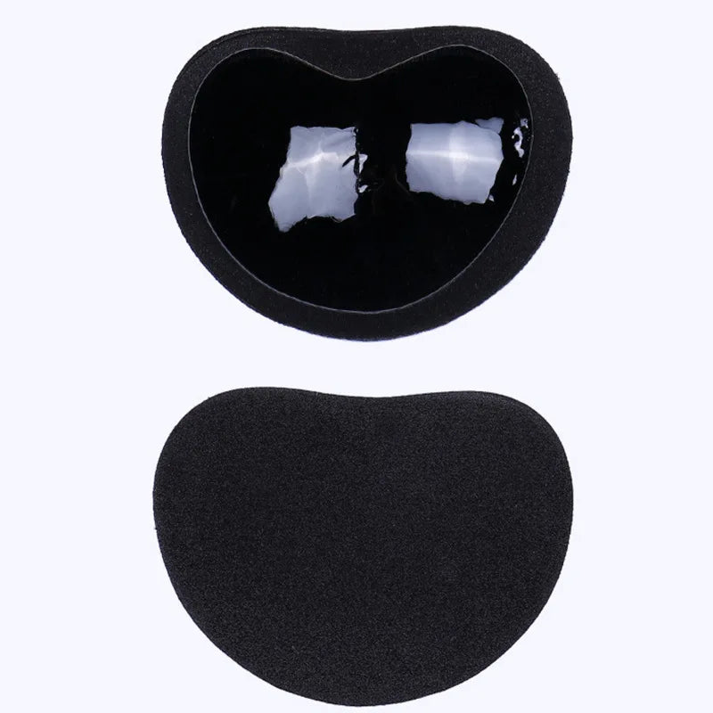 Almohadillas de inserción de sujetador reutilizables de realce, almohadillas potenciadoras de pecho suaves adhesivas, almohadillas de esponja para levantamiento de senos, traje de baño, potenciador de copa de Bikini