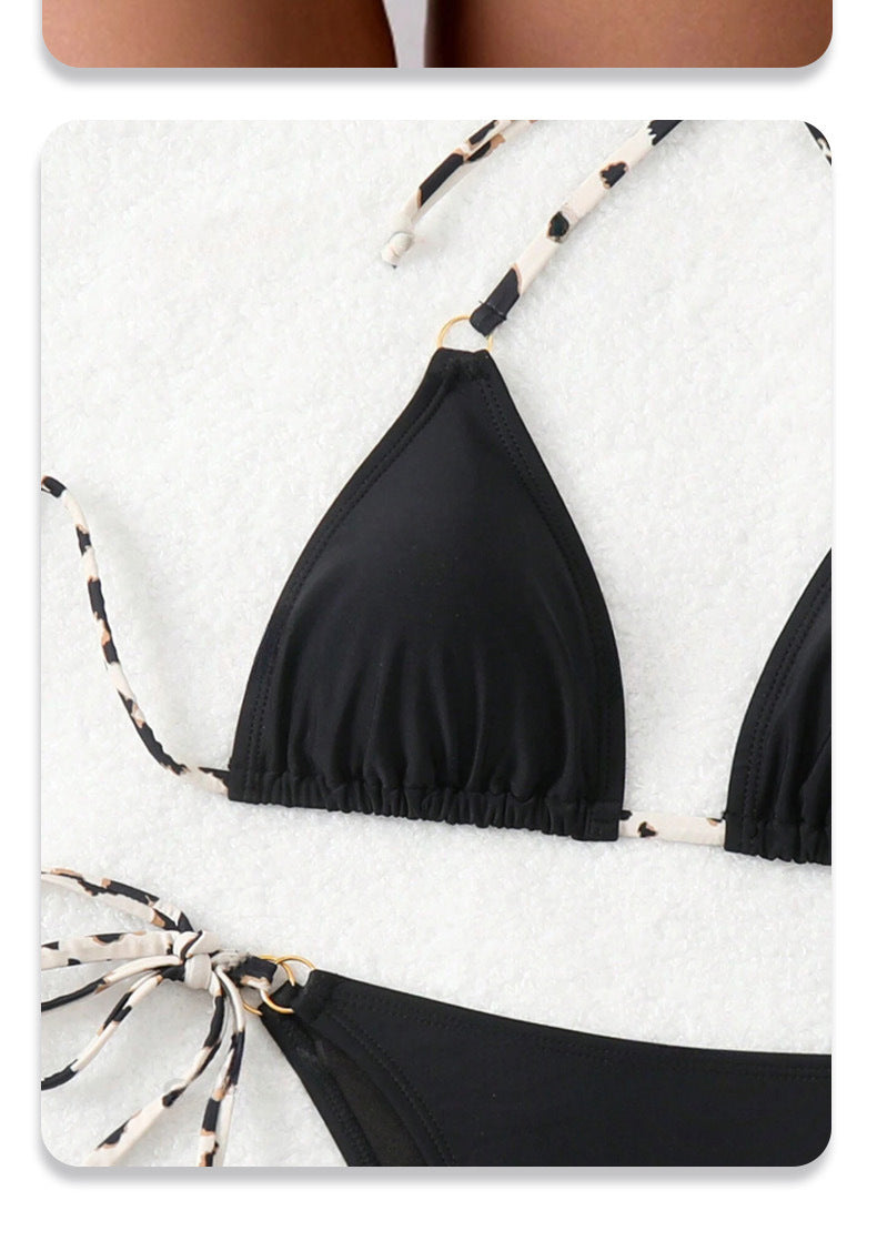 Bikini Sexy Escote V | Espalda Descubierta con Cordones