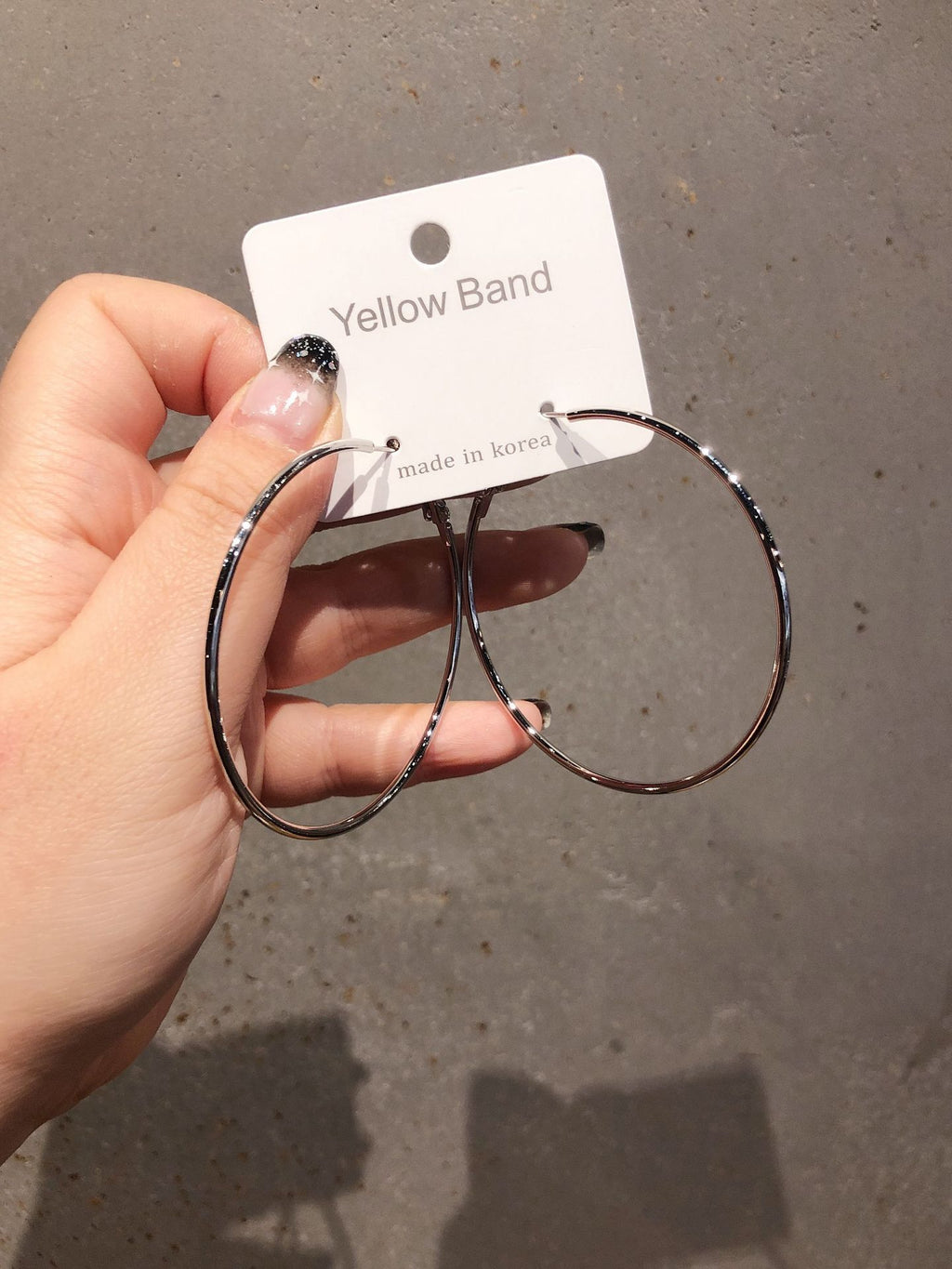 925 Silver Needle Hoop Earrings Hoop Earrings Exaggerated Stylish Elegant Ins Style Popular Earrings Ear Buckles Korean Metal