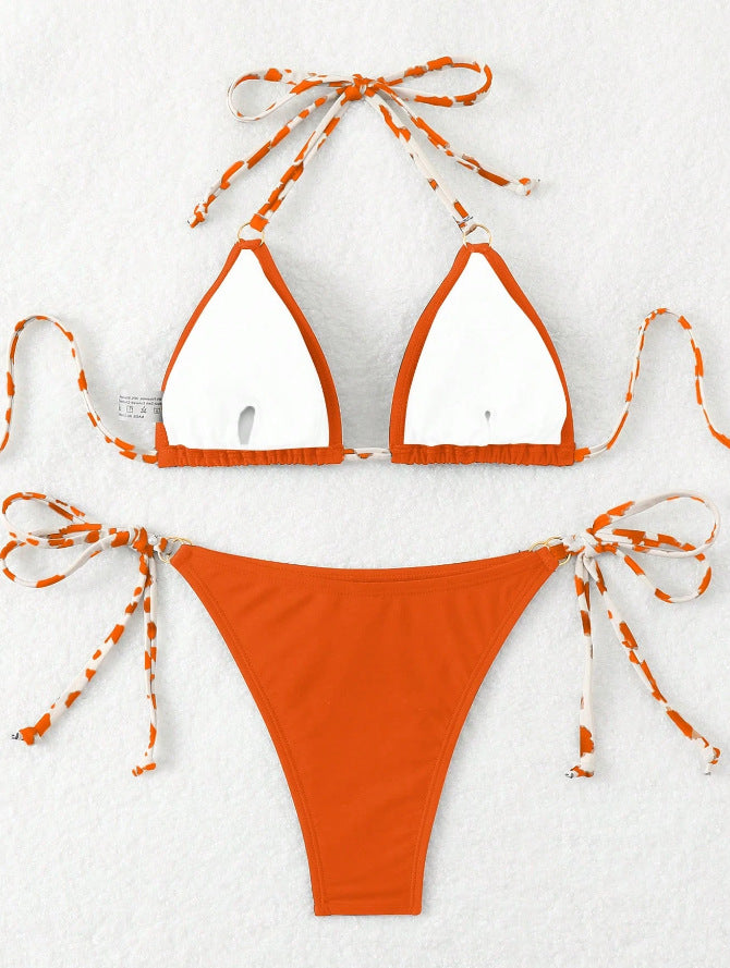 Bikini Sexy Escote V | Espalda Descubierta con Cordones
