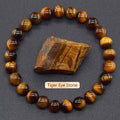 Pulsera de Piedras Naturales Hecha a Mano | Ágata Cristal Amatista
