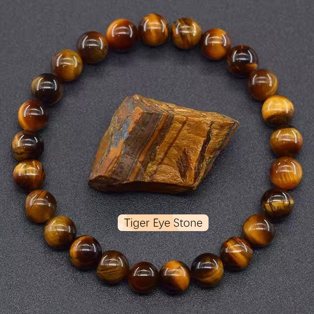 Pulsera de Piedras Naturales Hecha a Mano | Ágata Cristal Amatista