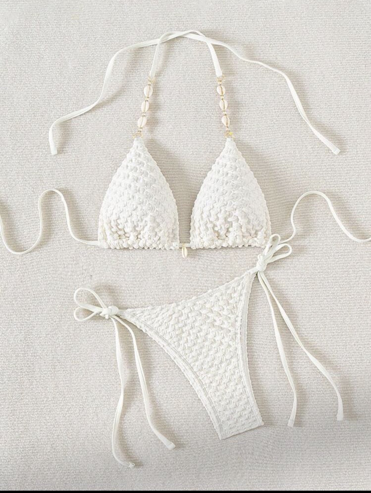 2025 Amazon Europe and the United States new fashion high-end sexy bikini bikini two-piece split swimsuit cross-border