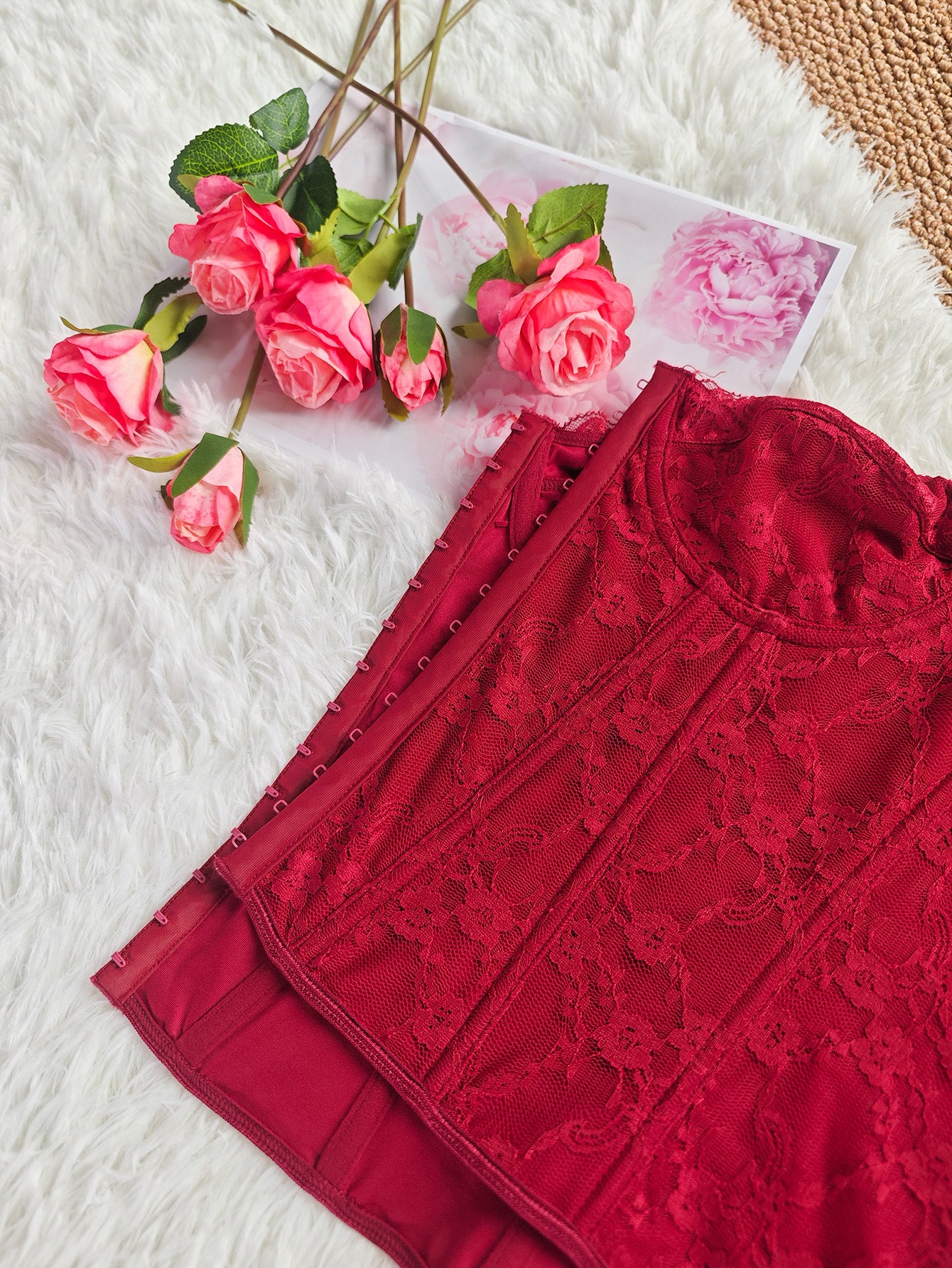 Top Bustier con Encaje y Aro | Espalda Descubierta