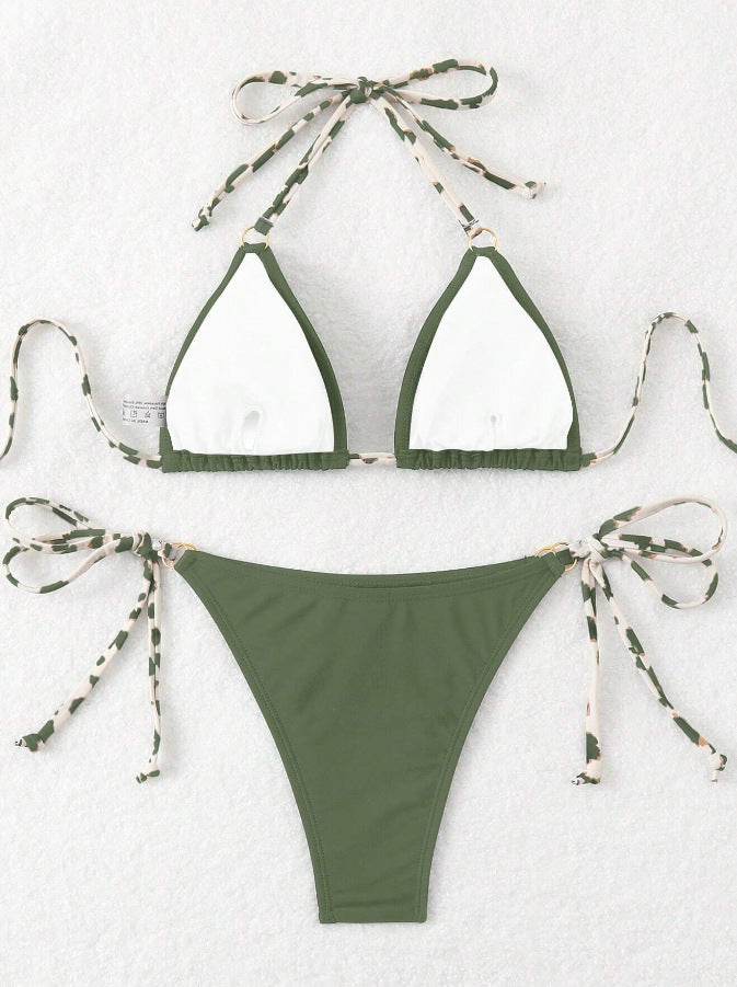 Bikini Sexy Escote V | Espalda Descubierta con Cordones