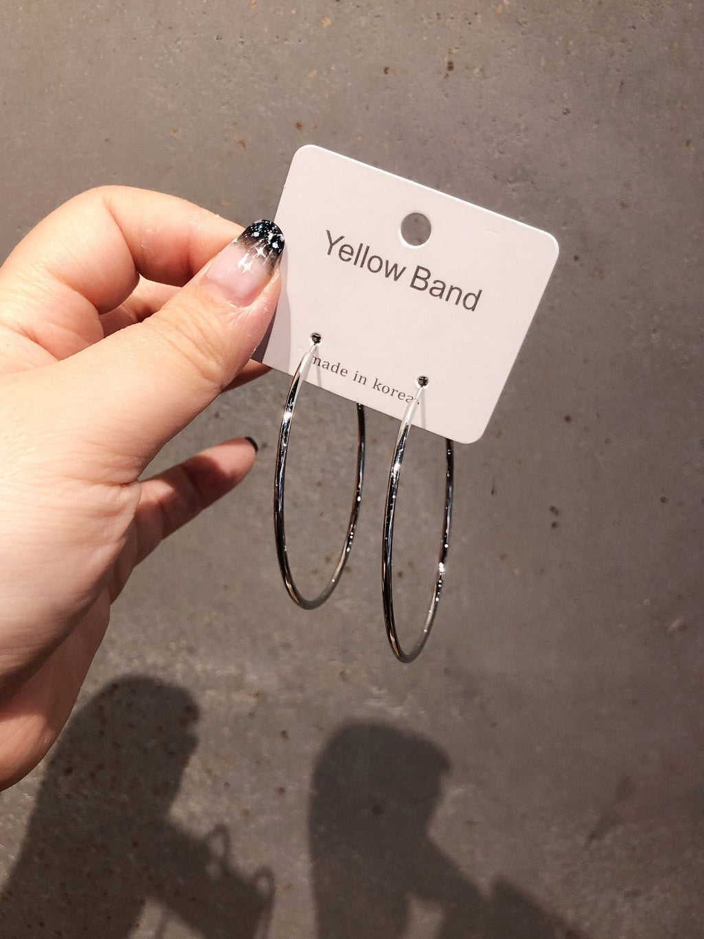 925 Silver Needle Hoop Earrings Hoop Earrings Exaggerated Stylish Elegant Ins Style Popular Earrings Ear Buckles Korean Metal