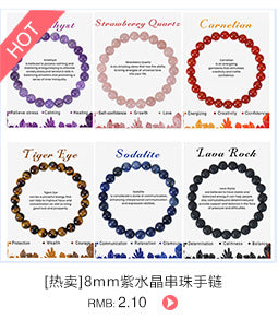 Pulsera de Piedras Naturales Hecha a Mano | Ágata Cristal Amatista