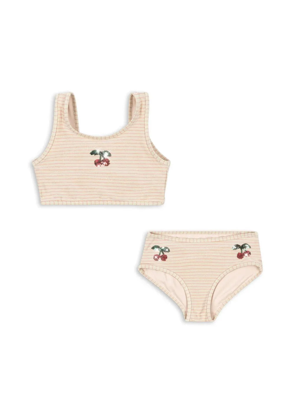 Bikini Niña Estampado con Volantes Estilo Princesa