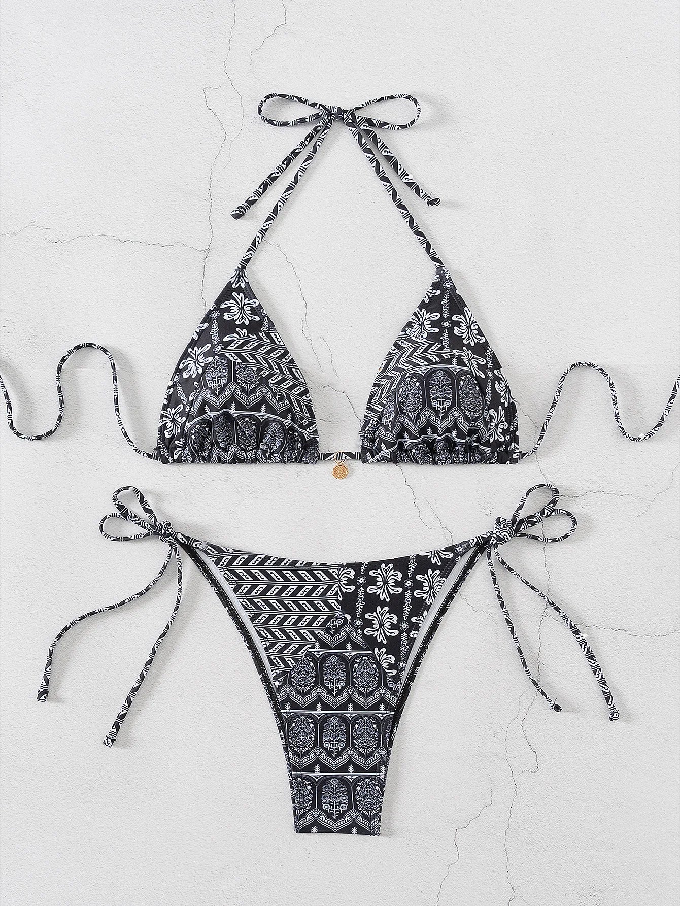 Bikini Floral Triángulo Push-Up
