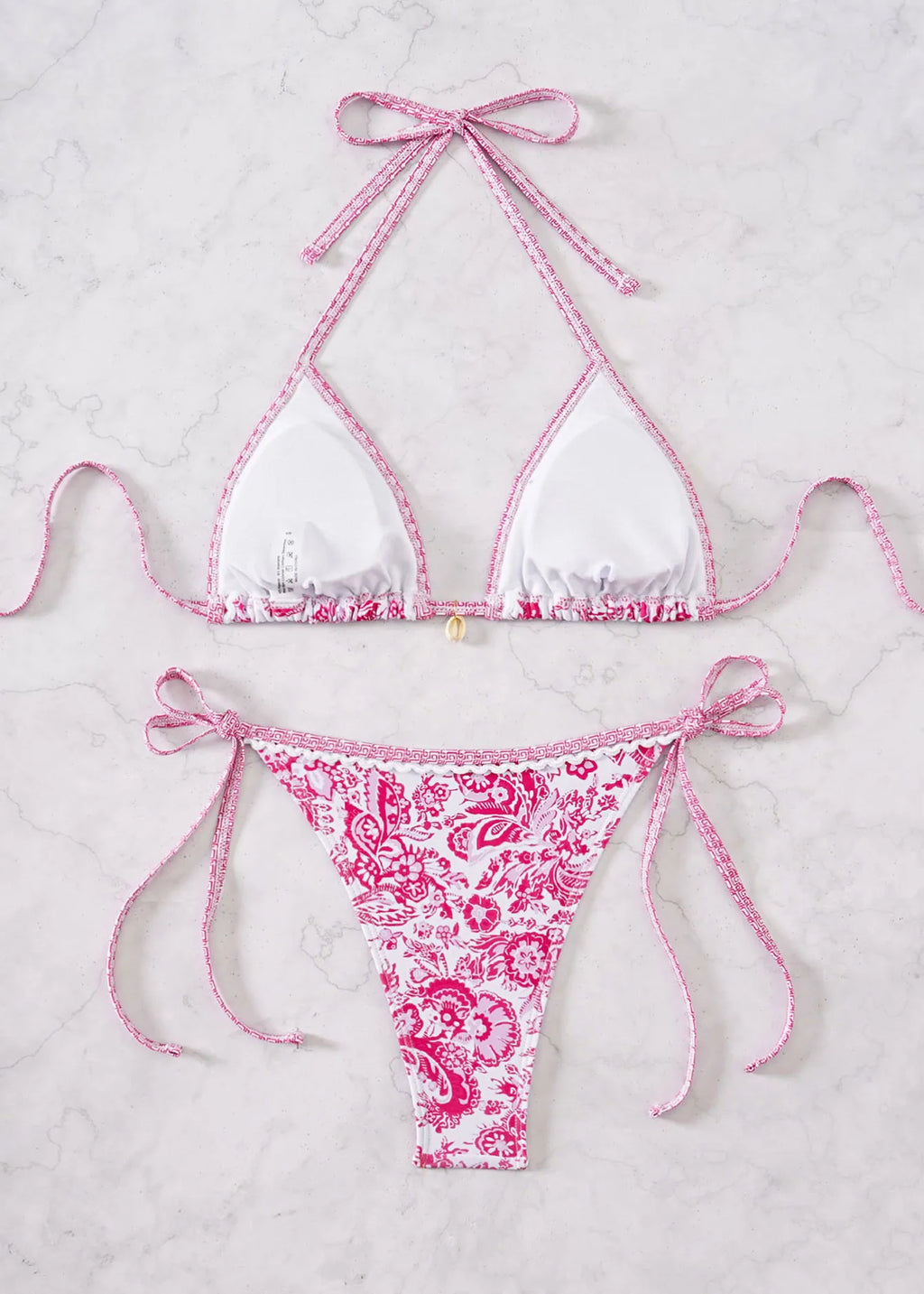 Bikini Floral Triángulo Push-Up