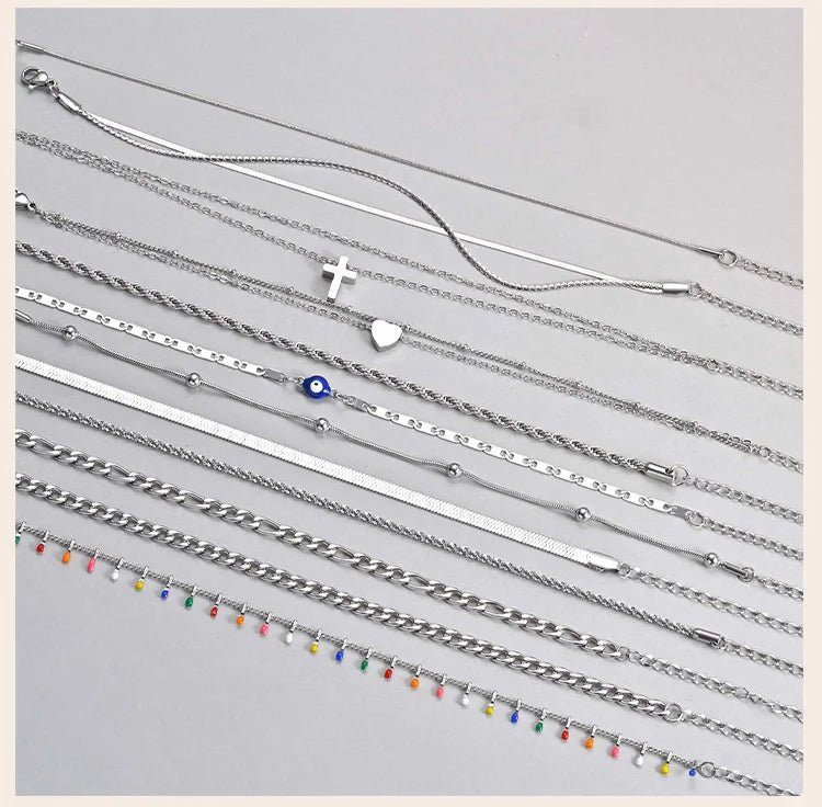 Tobillera Cadena Acero Inoxidable