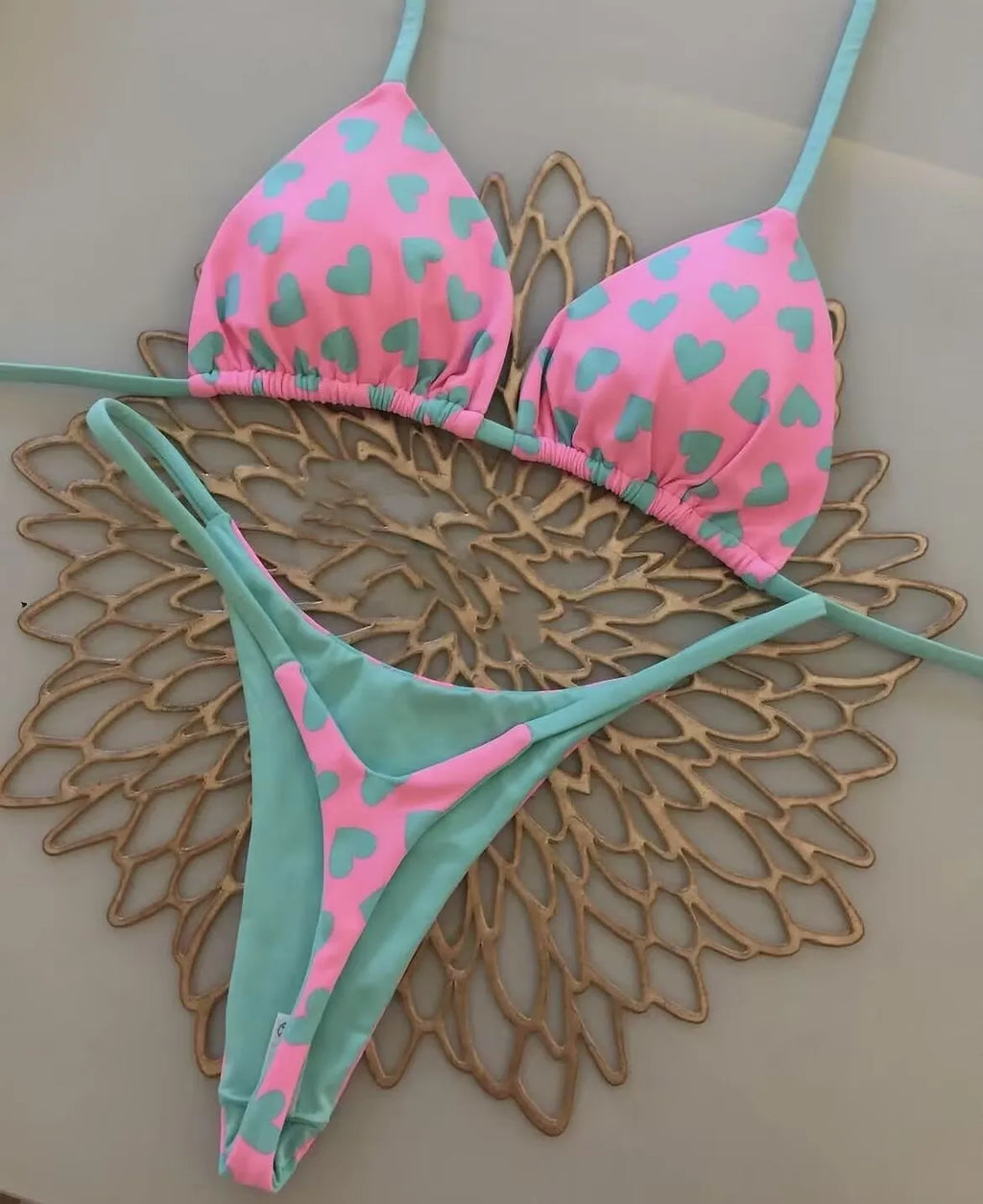 Bikini Brasileño Estampado Cereza | Conjunto 2 Piezas