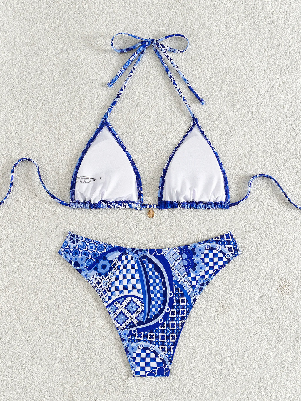 Bikini Floral Triángulo Push-Up
