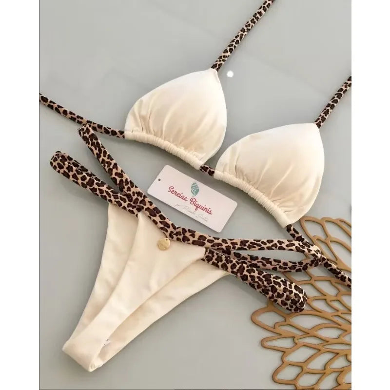 Bikini Brasileño Estampado Cereza | Conjunto 2 Piezas