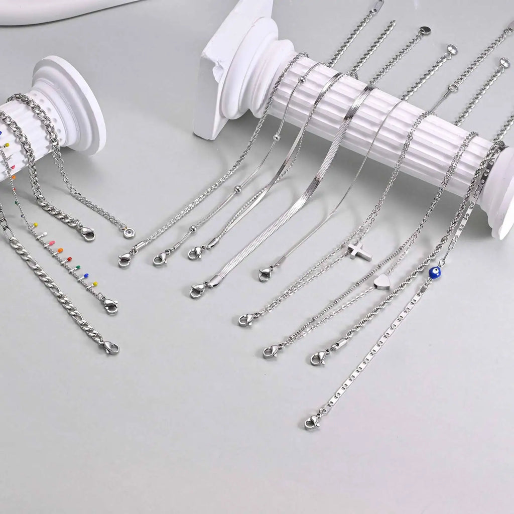 Tobillera Cadena Acero Inoxidable