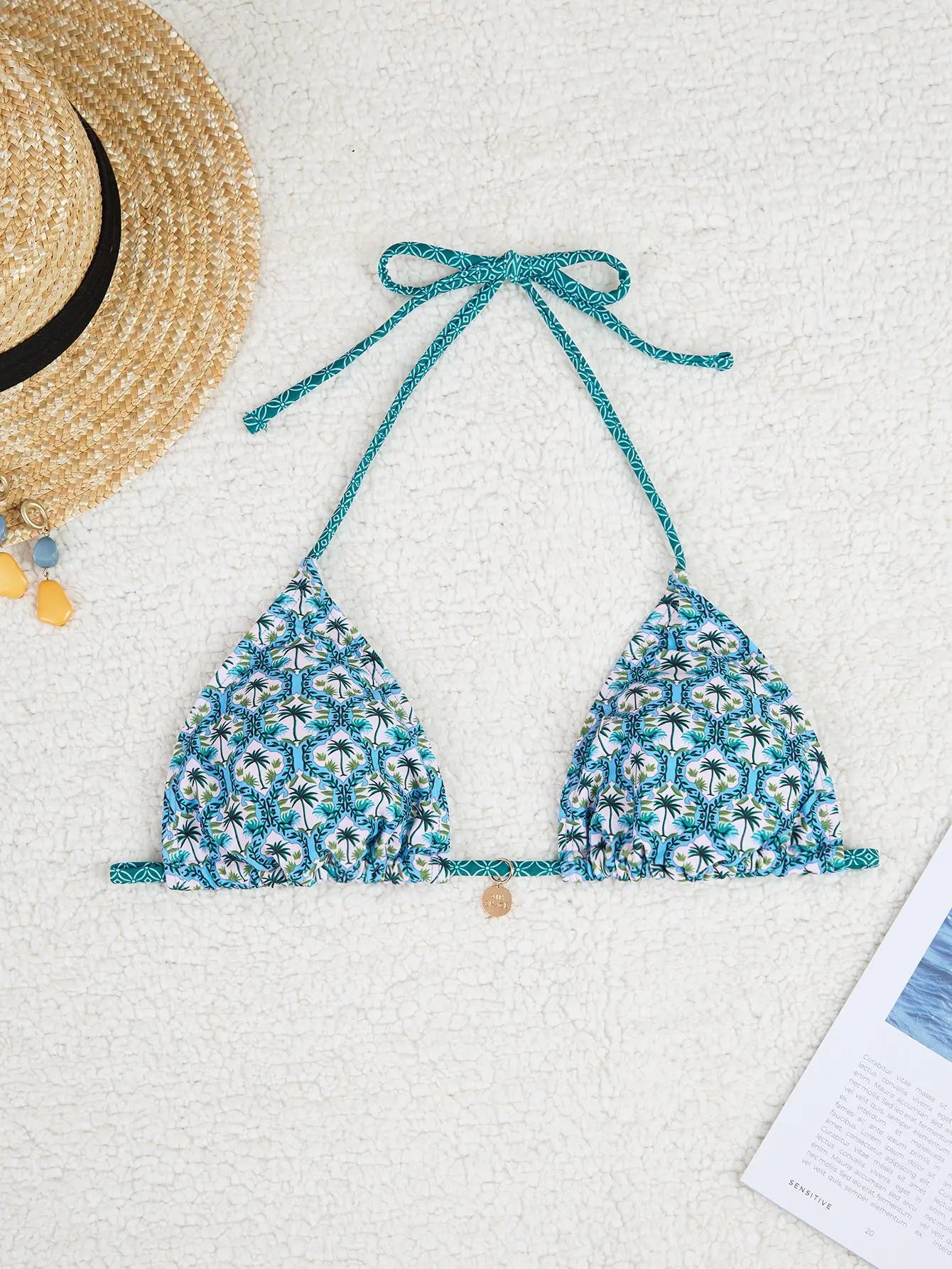 Bikini Floral Triángulo Push-Up