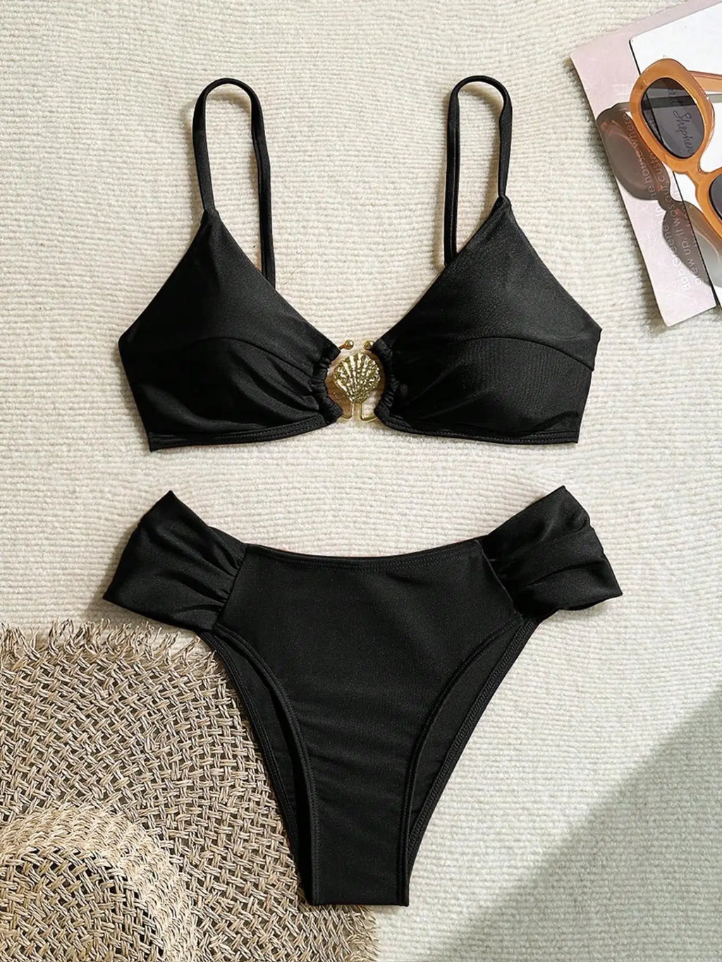 Bikini Botones Concha Halter