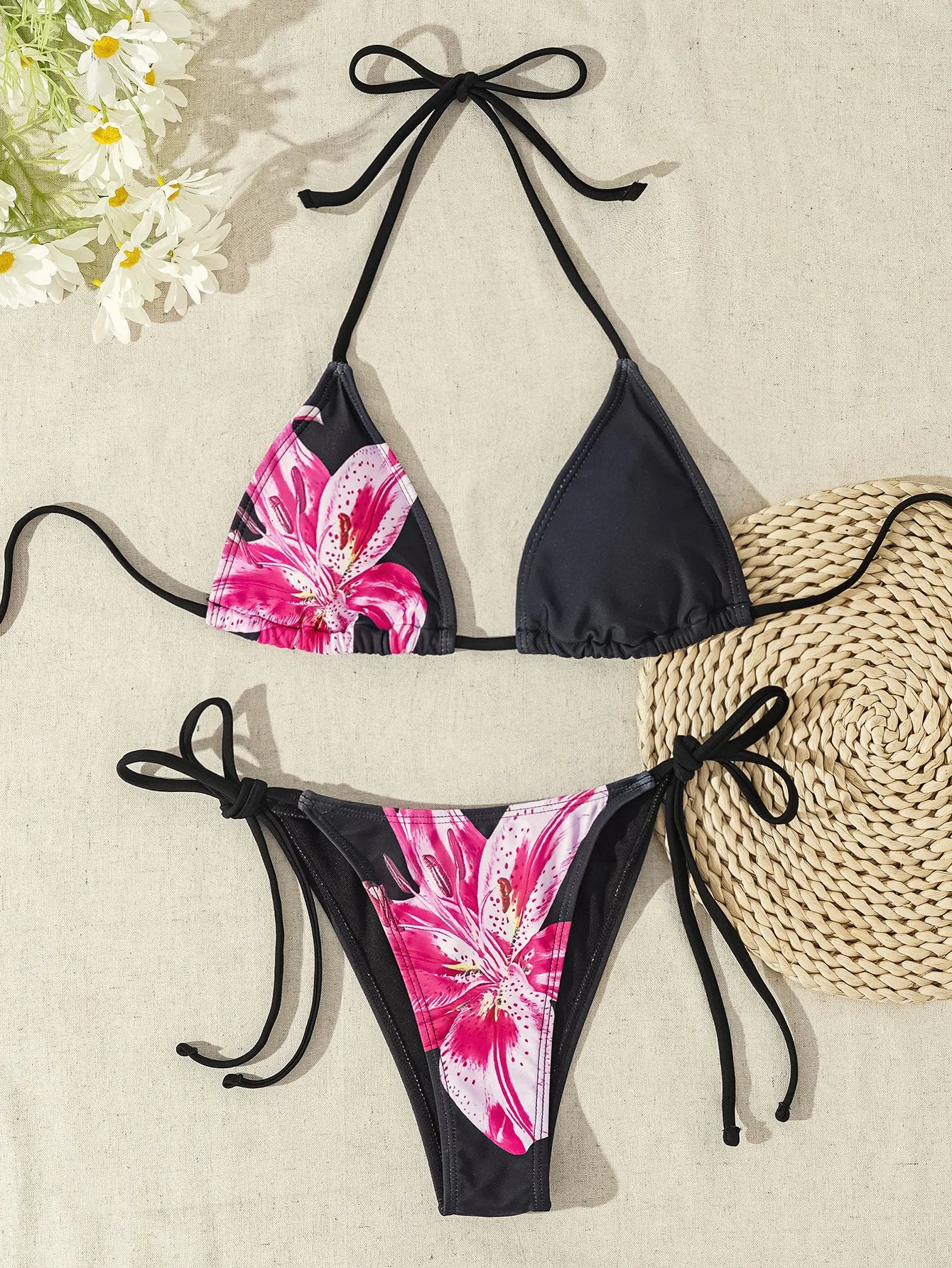 Bikini Floral Triángulo Push-Up
