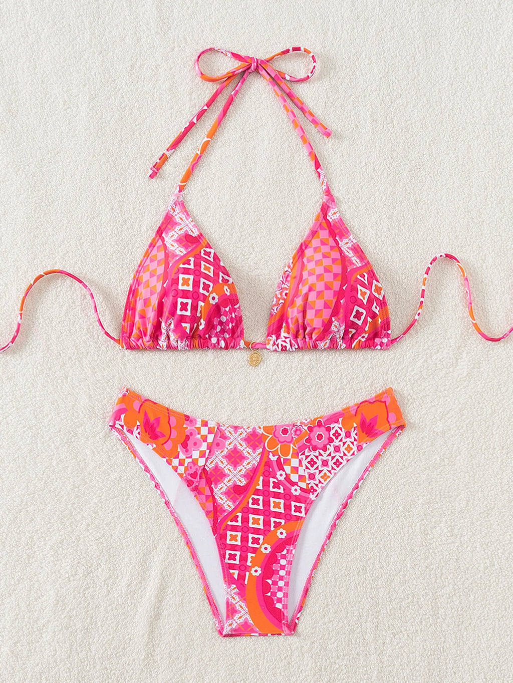 Bikini Floral Triángulo Push-Up