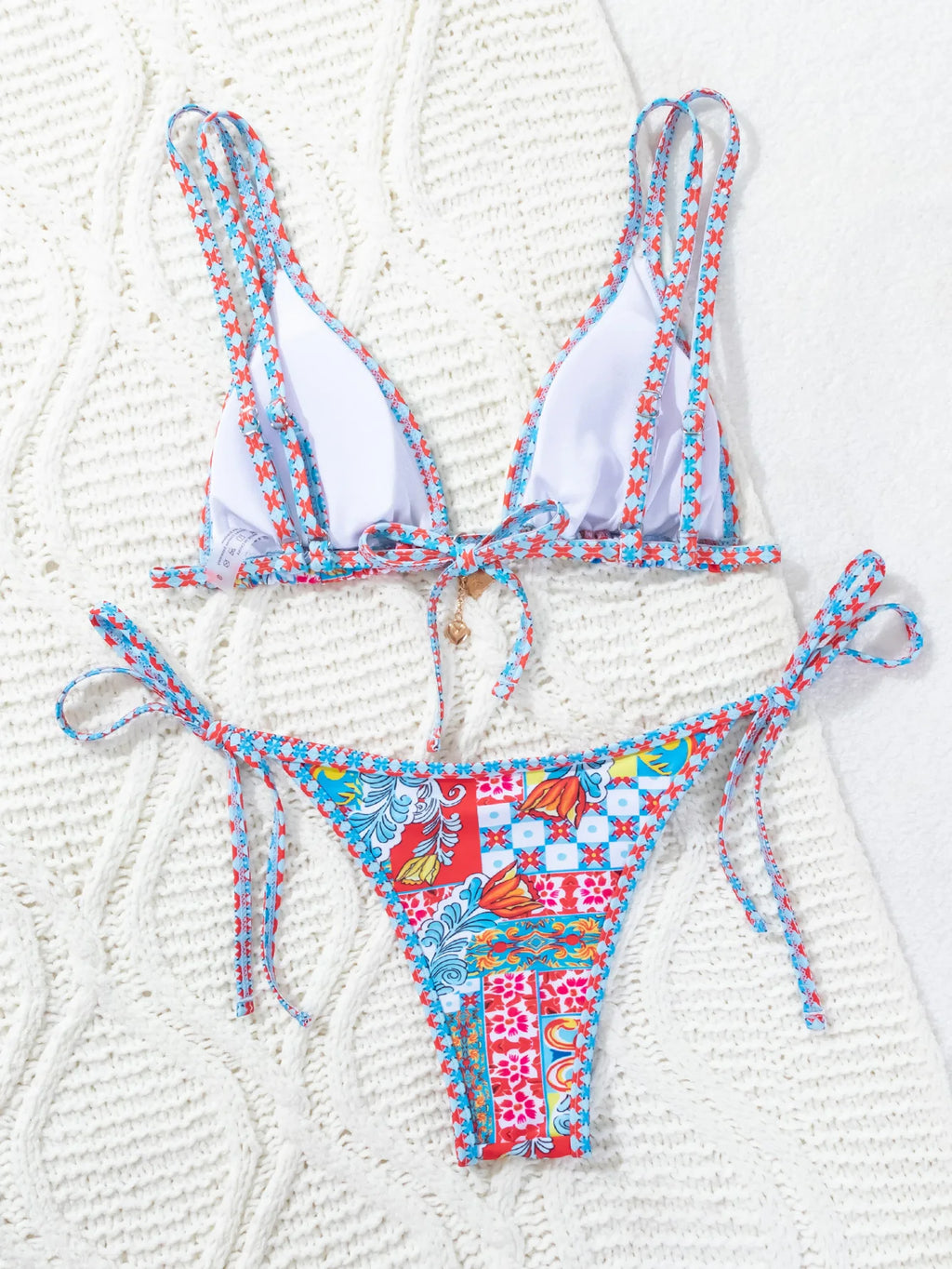 Bikini Floral Triángulo Push-Up