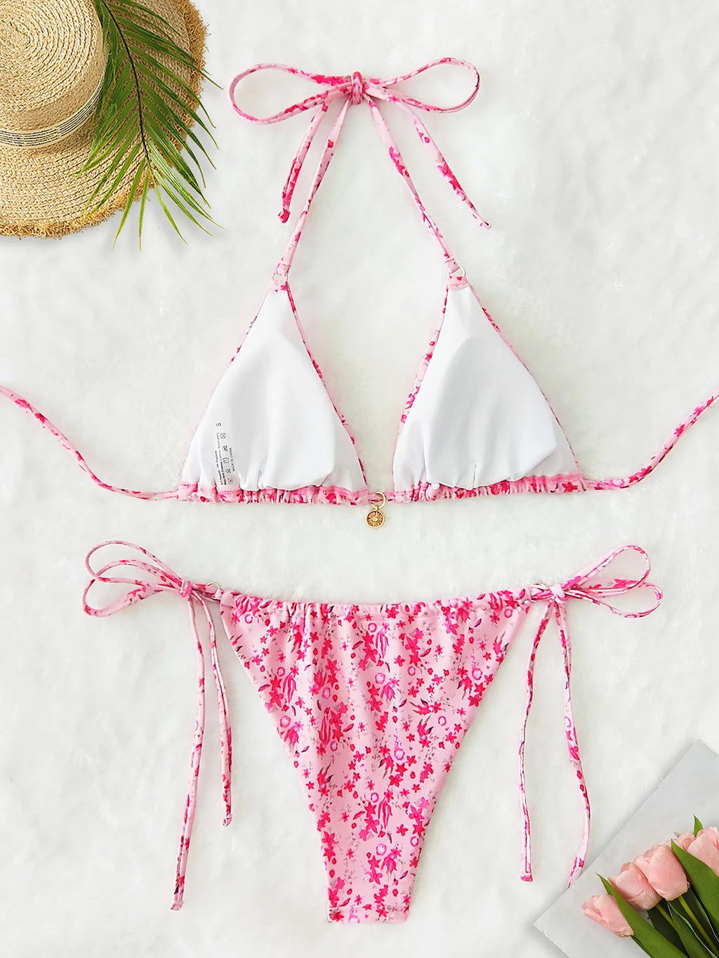 Bikini Floral Triángulo Push-Up