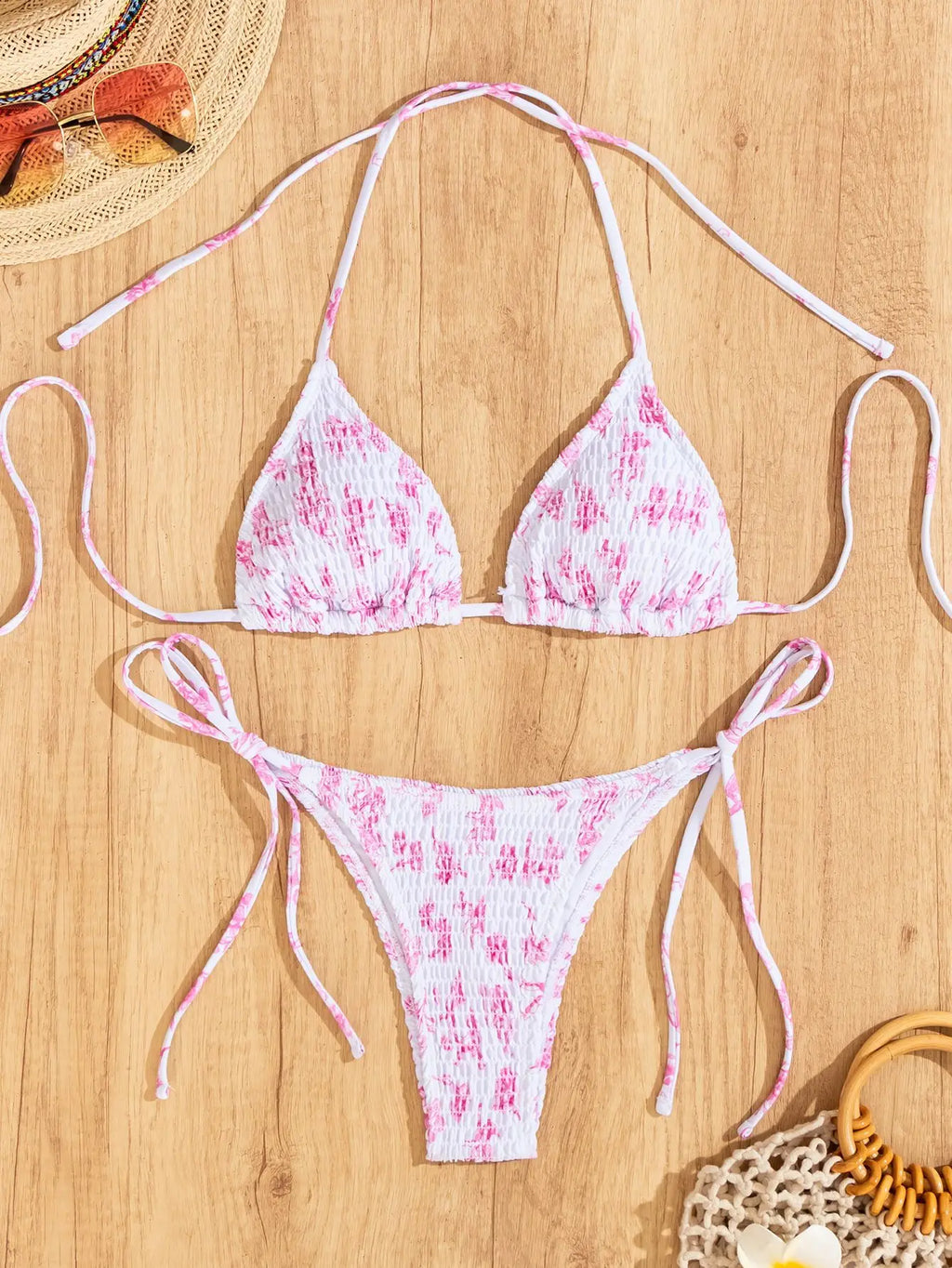 Bikini Floral Triángulo Push-Up