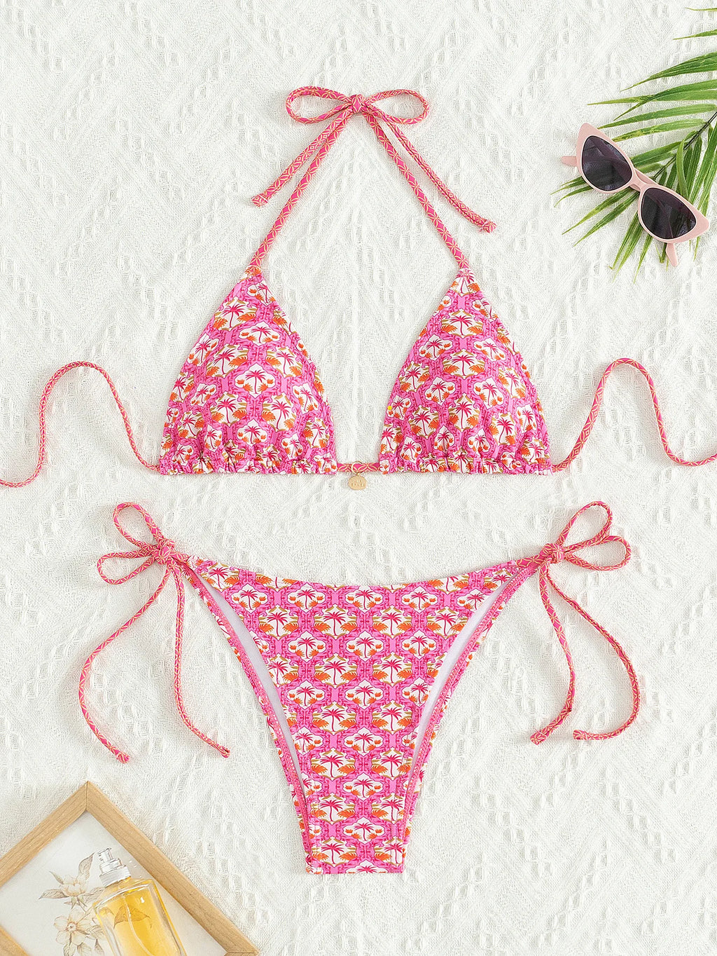 Bikini Floral Triángulo Push-Up