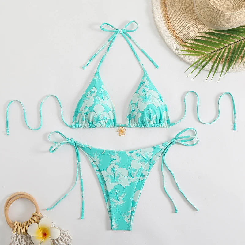 Conjunto Bikini 3 Piezas con Pareo