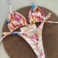 Bikini Brasileño Estampado Cereza | Conjunto 2 Piezas