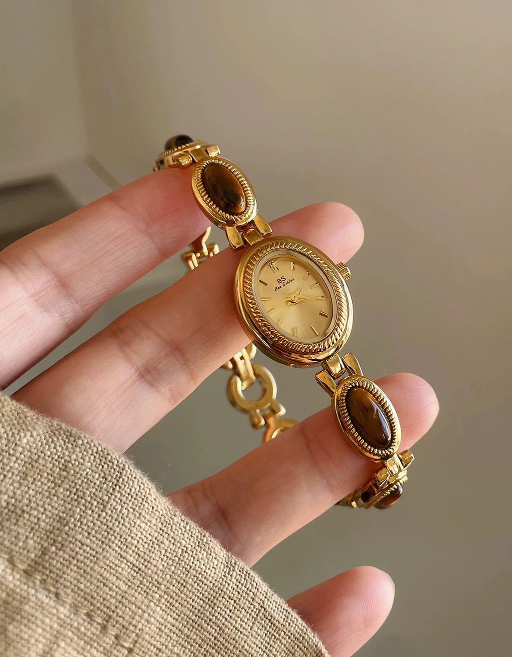 Reloj Pulsera Cuarzo Jade Mujer