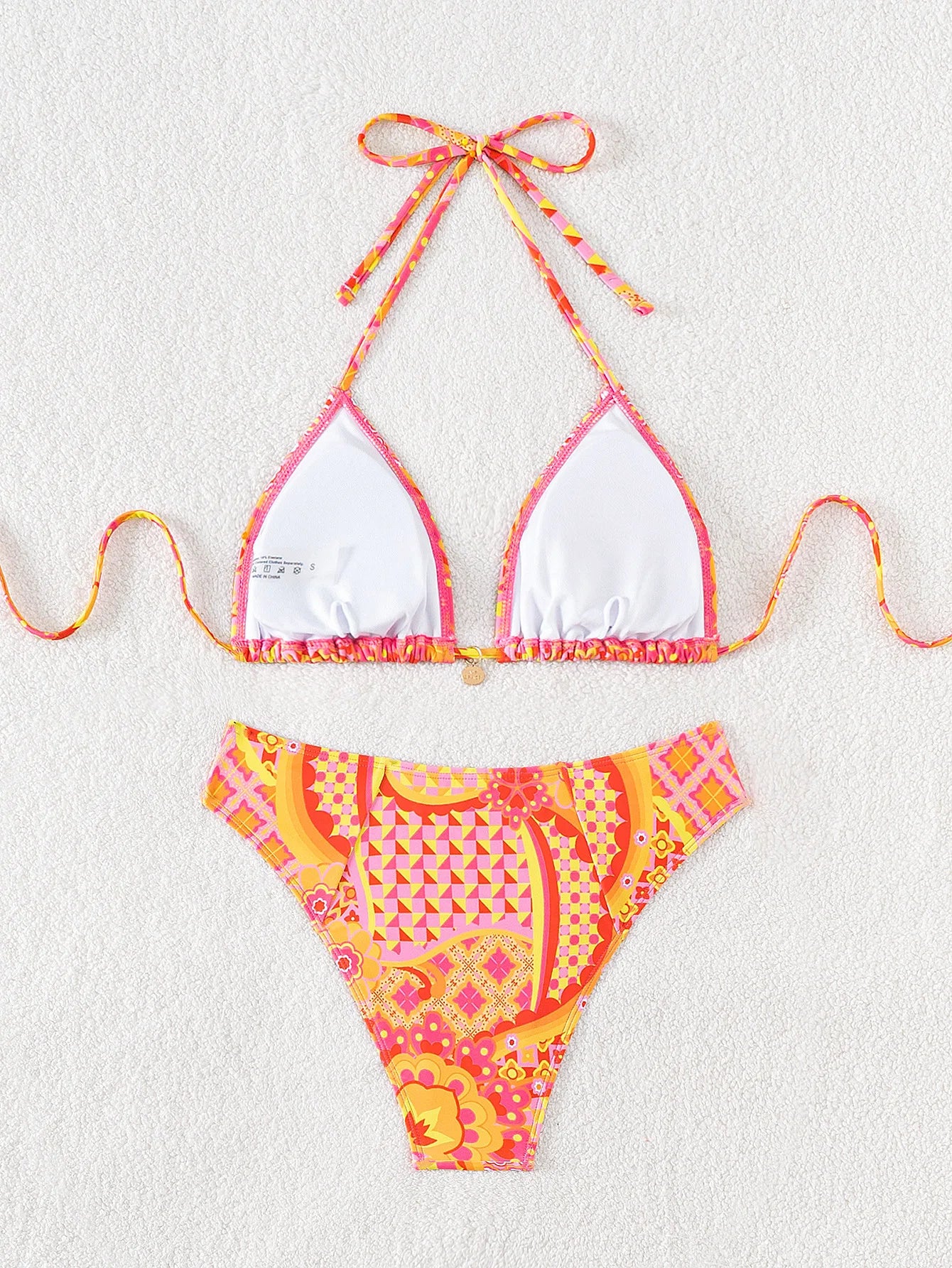 Bikini Floral Triángulo Push-Up
