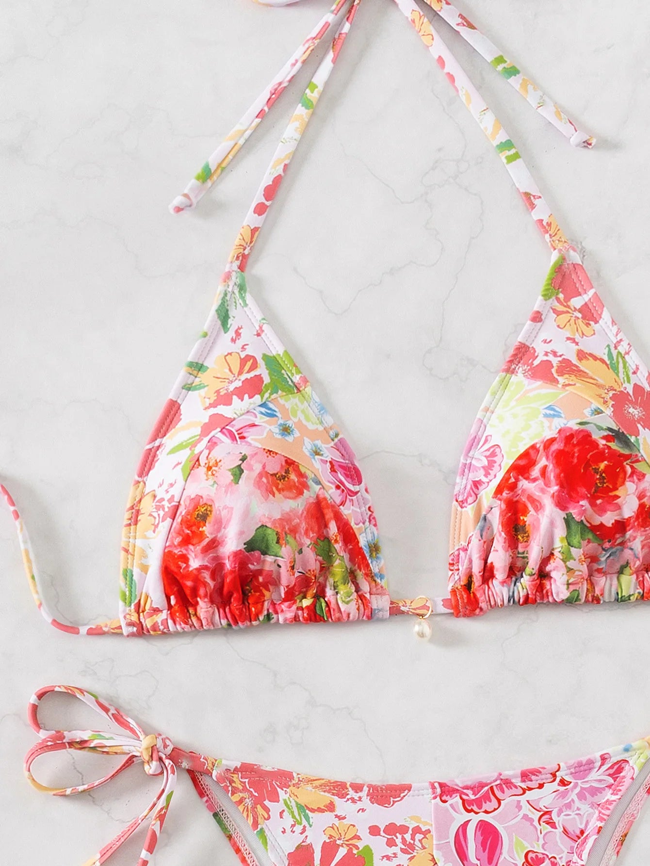 Bikini Floral Triángulo Push-Up