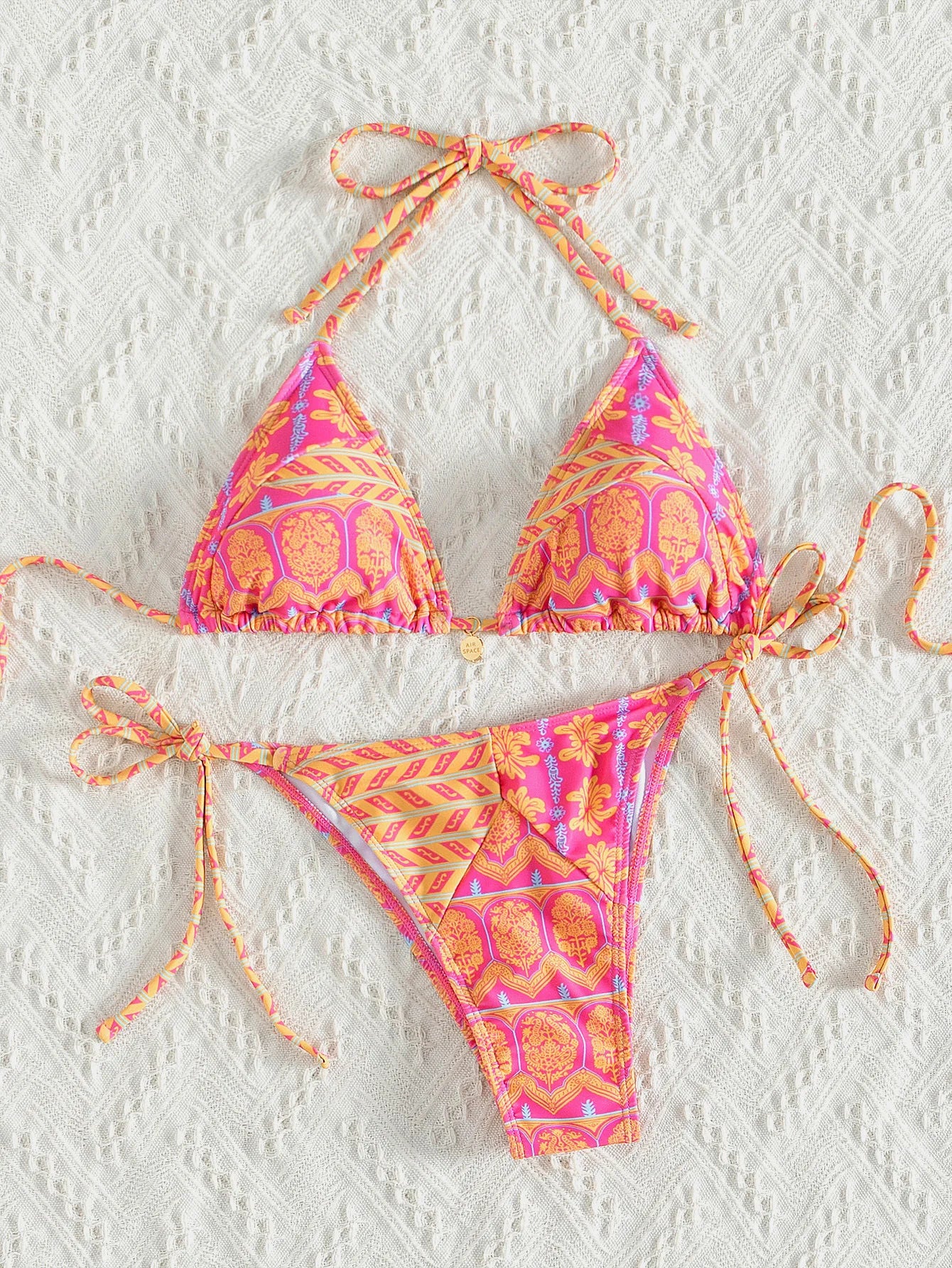 Bikini Floral Triángulo Push-Up