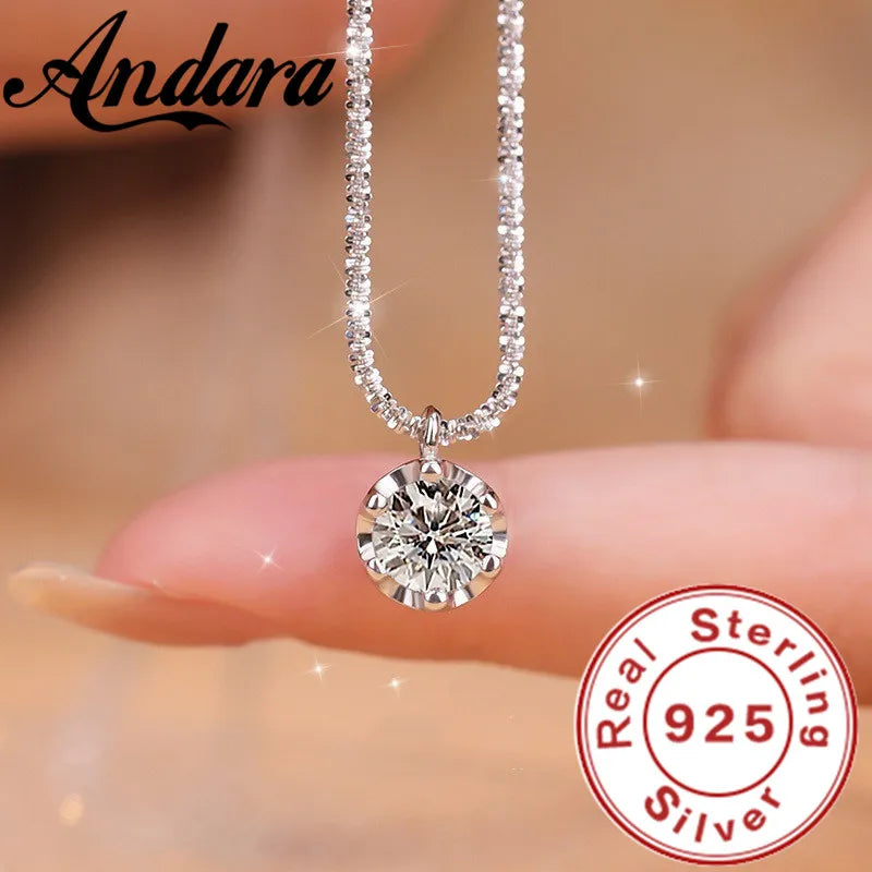 Collar Colgante Circonita Plata 925 | Andara