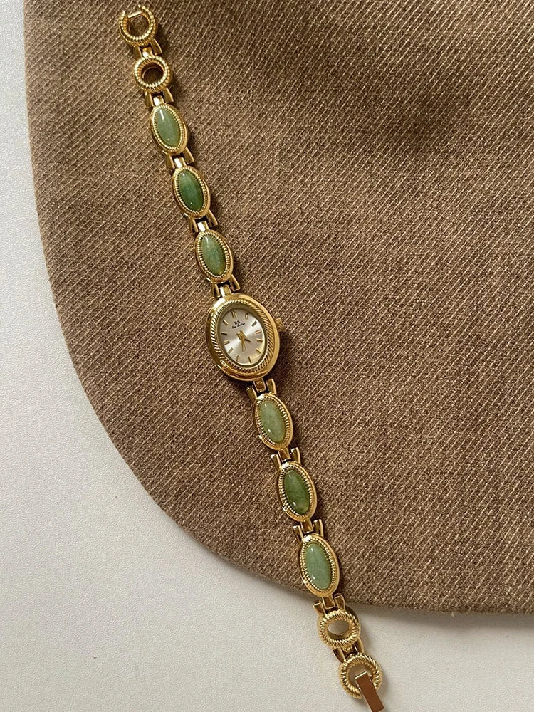 Reloj Pulsera Cuarzo Jade Mujer