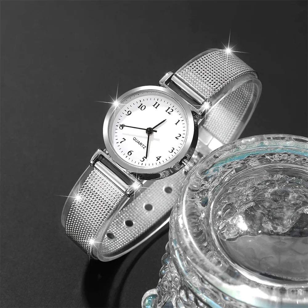 Reloj Mujer Cuarzo Números Romanos Acero