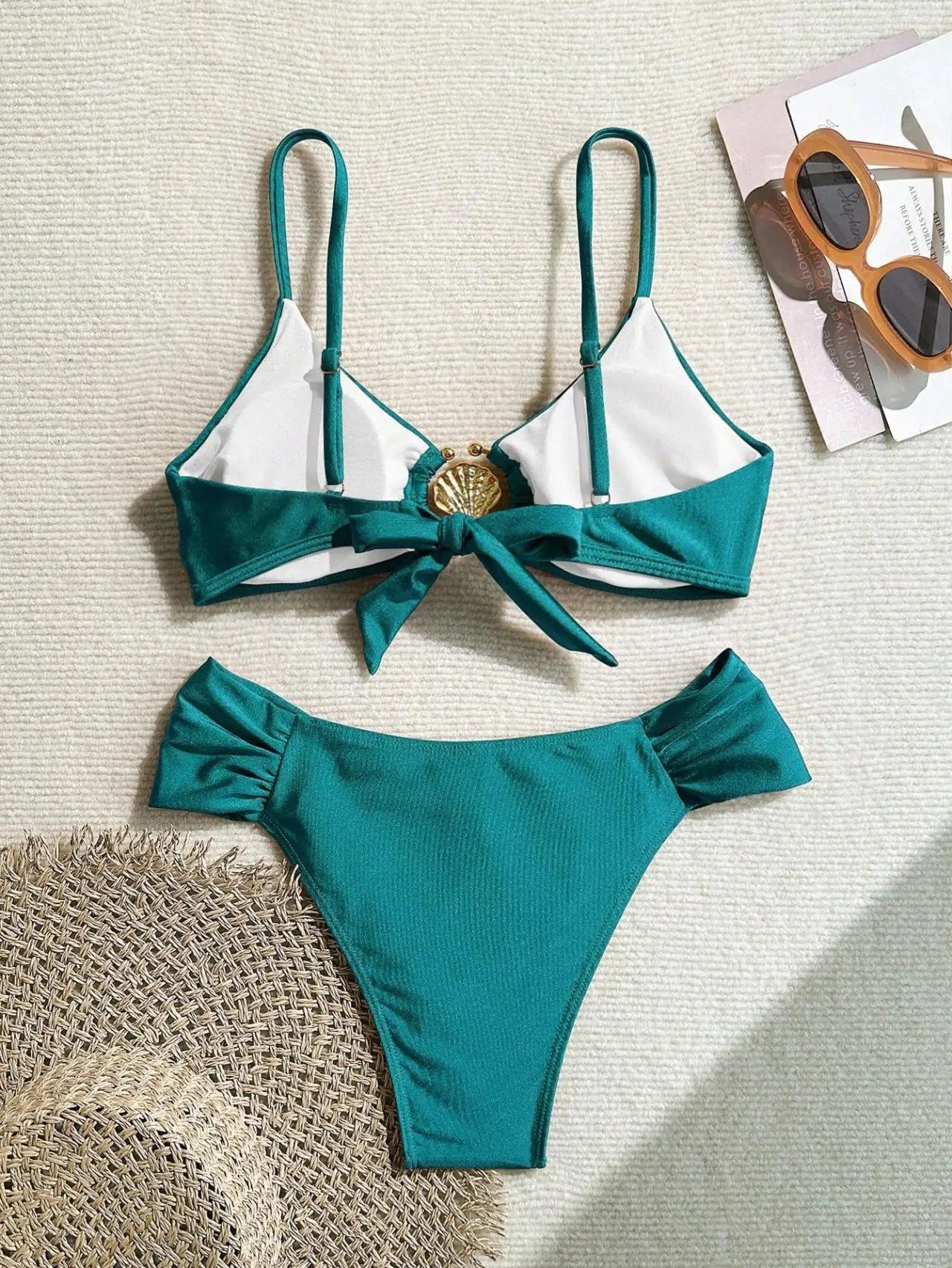 Bikini Botones Concha Halter