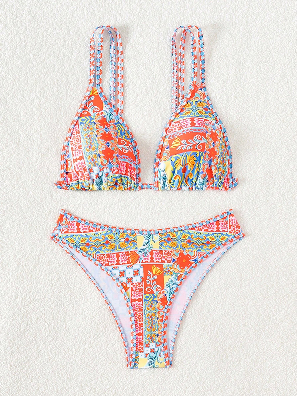 Bikini Floral Triángulo Ajustable
