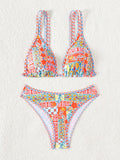 Bikini Floral Triángulo Ajustable