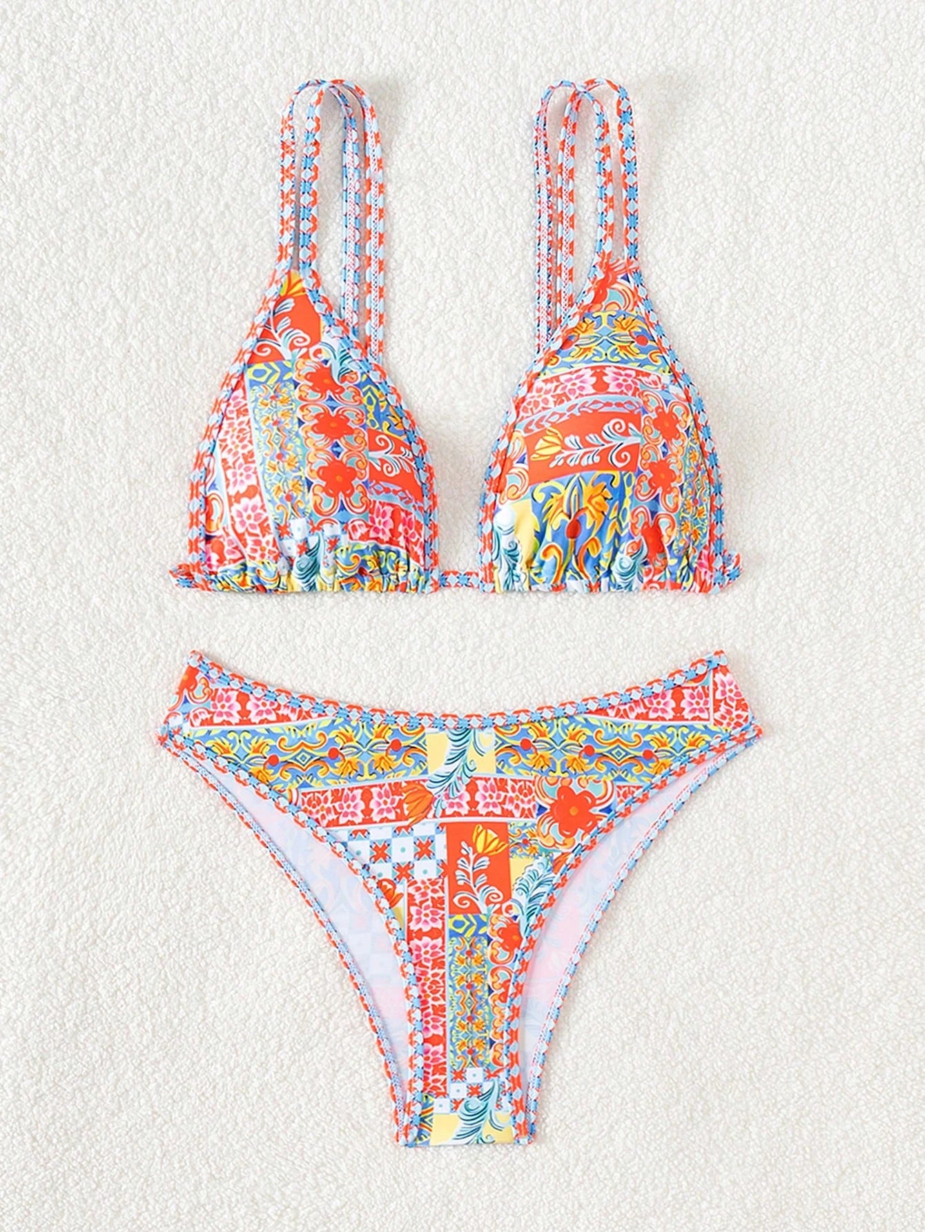 Bikini Floral Triángulo Ajustable