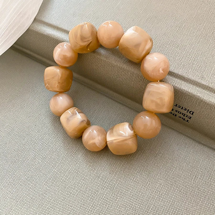 Pulsera Cuentas Acrílico Bohemia Mujer