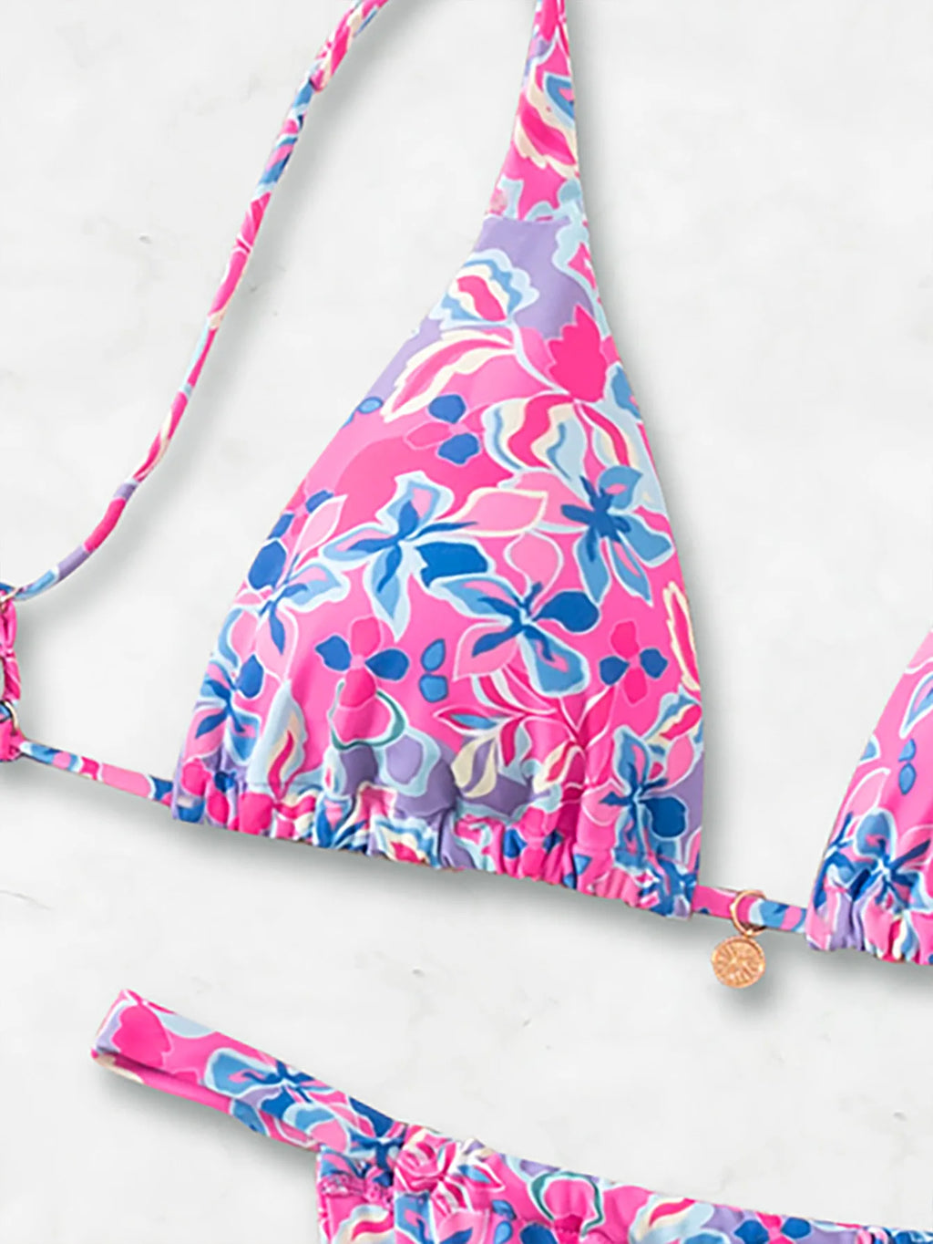 Bikini Floral Triángulo Push-Up