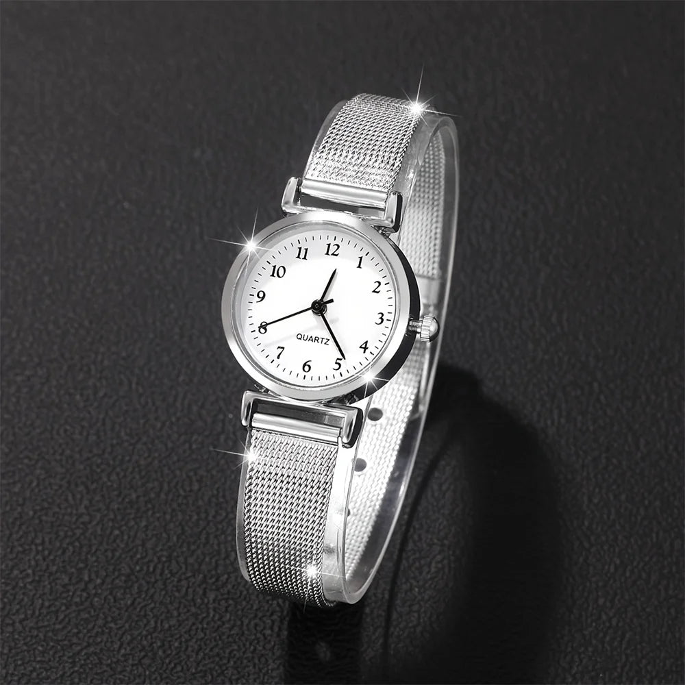 Reloj Mujer Cuarzo Números Romanos Acero