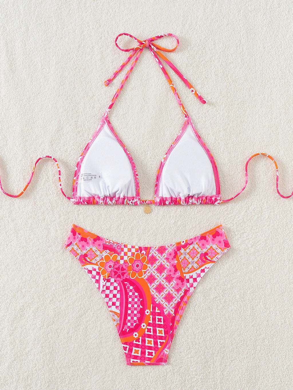 Bikini Floral Triángulo Push-Up