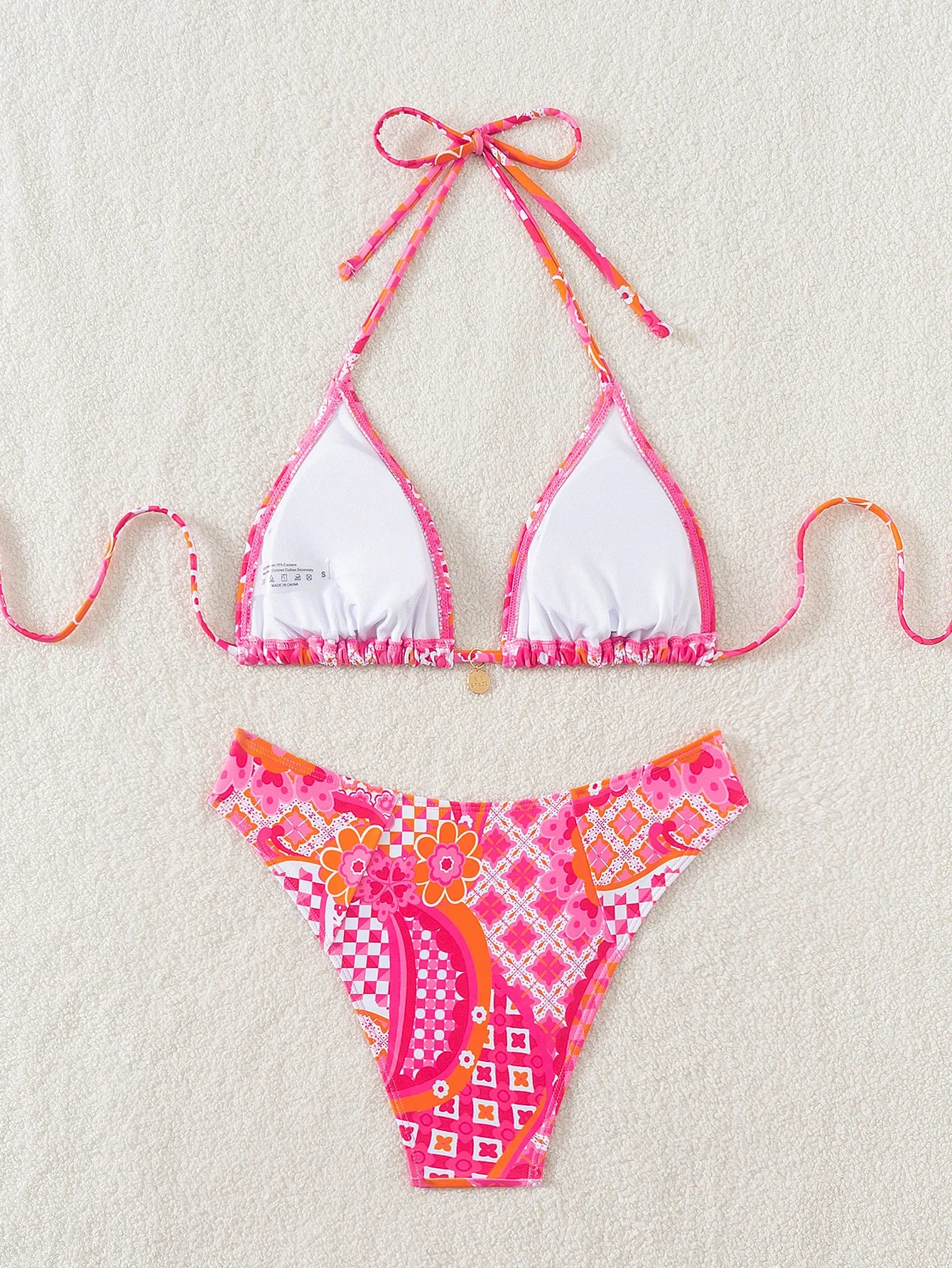 Bikini Floral Triángulo Push-Up