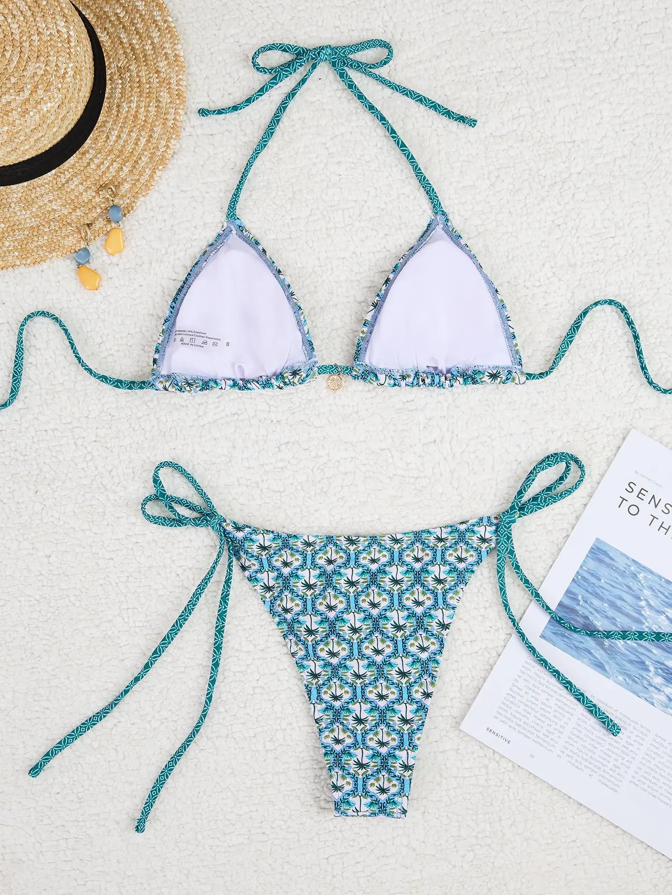Bikini Floral Triángulo Push-Up