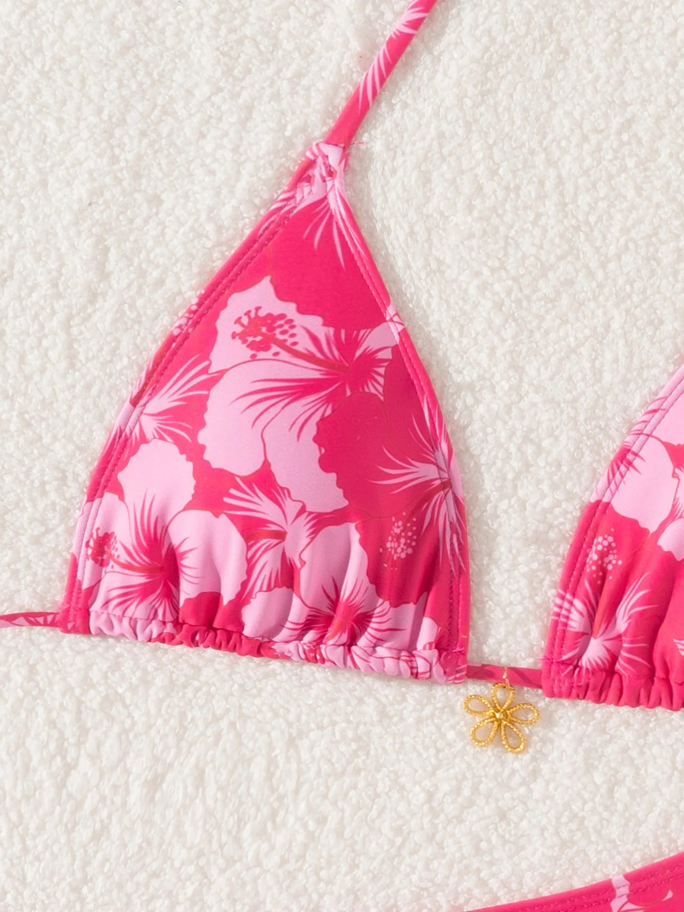 Bikini Flor Metálica Push-Up
