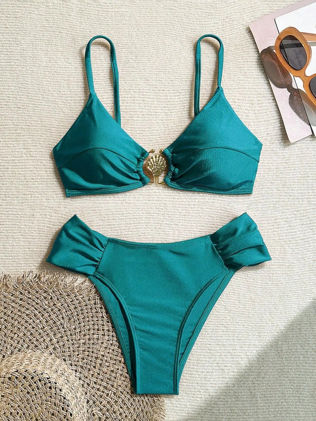 Bikini Botones Concha Halter