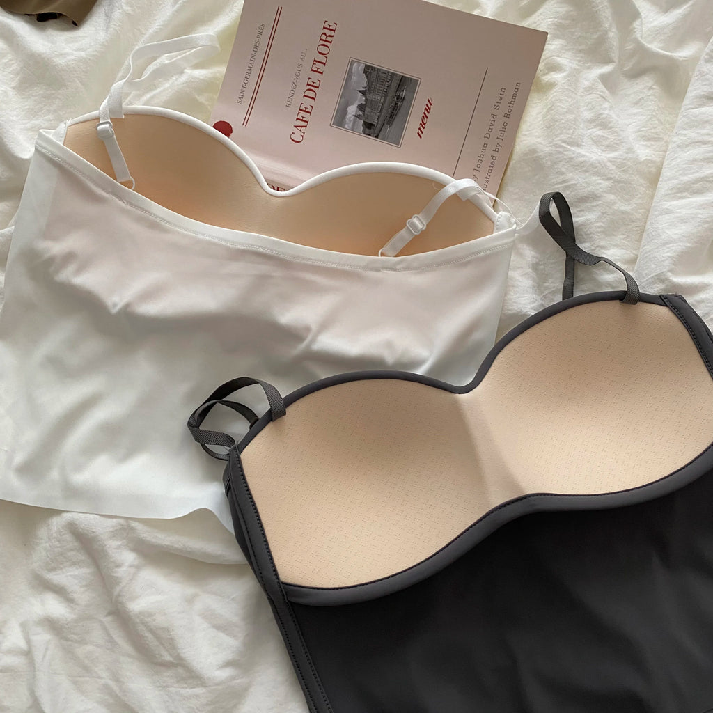 Camiseta sin mangas para Yoga y gimnasio para mujer, Top Popular de punto liso y sin costuras, chaleco con espalda en U y tirantes con almohadilla fija para el pecho, 1 ud.